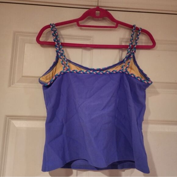 Mainstream vintage blue and pink tankini set Size 18 - Picture 4 of 6